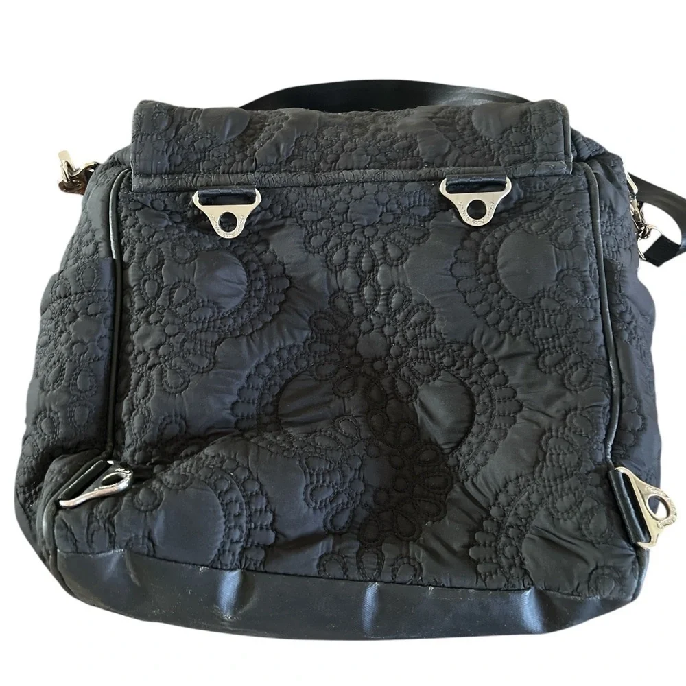 Petunia pickle bottom black quilted diaper bag